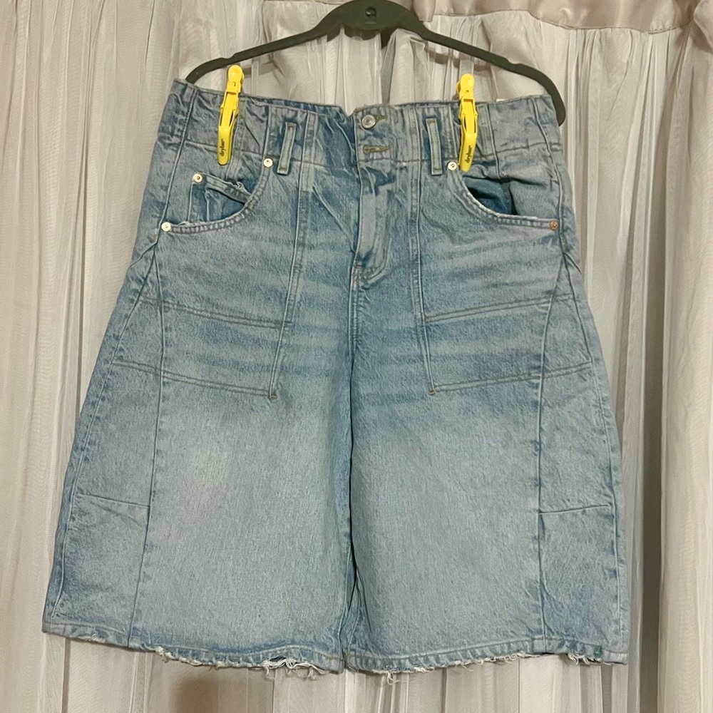 Light Blue Denim Shorts